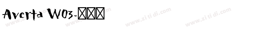 Averta W03字体转换